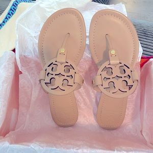 NWB🤎TORY BURCH🤎MILLER SANDALS IN LIGHT MAKEUP